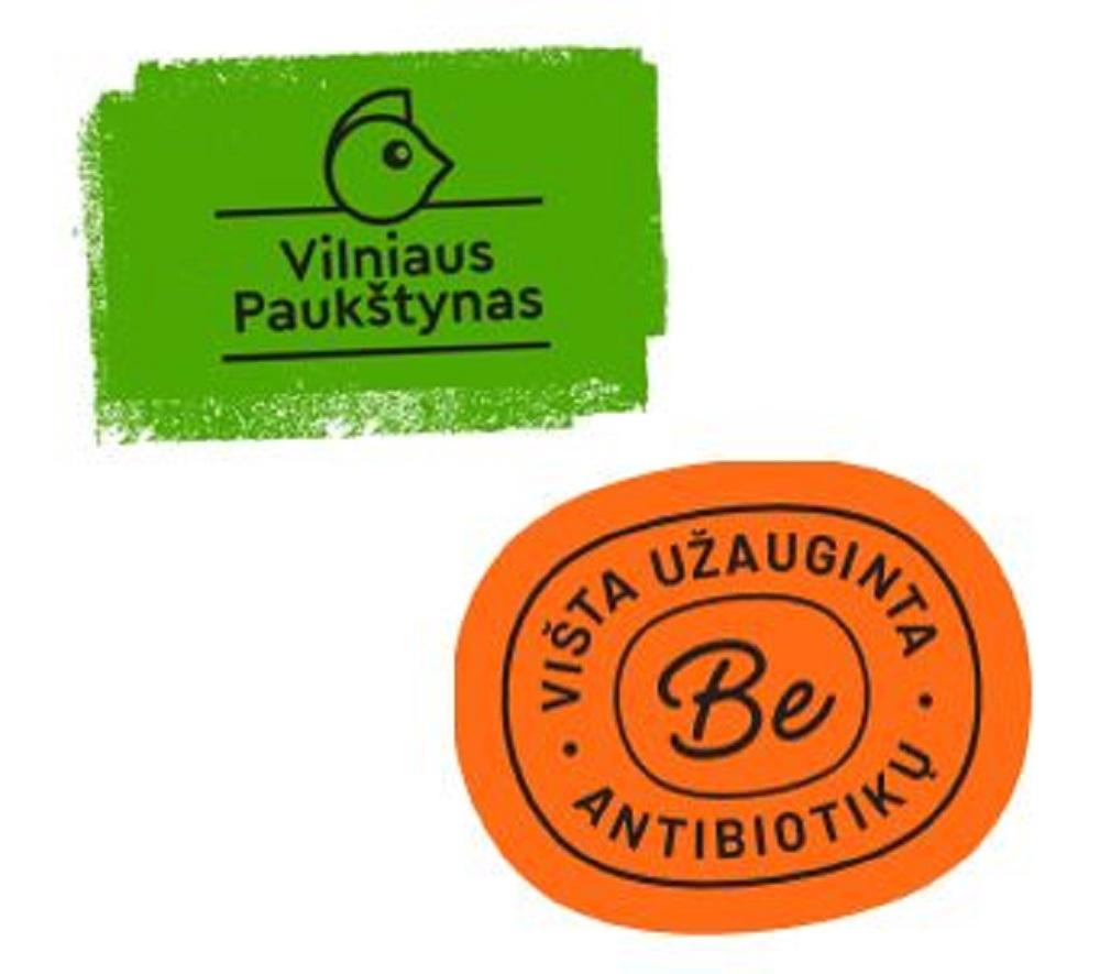 Prekės ženklas: Vilniaus Paukštynas VIŠTA UŽAUGINTA Be ANTIBIOTIKŲ